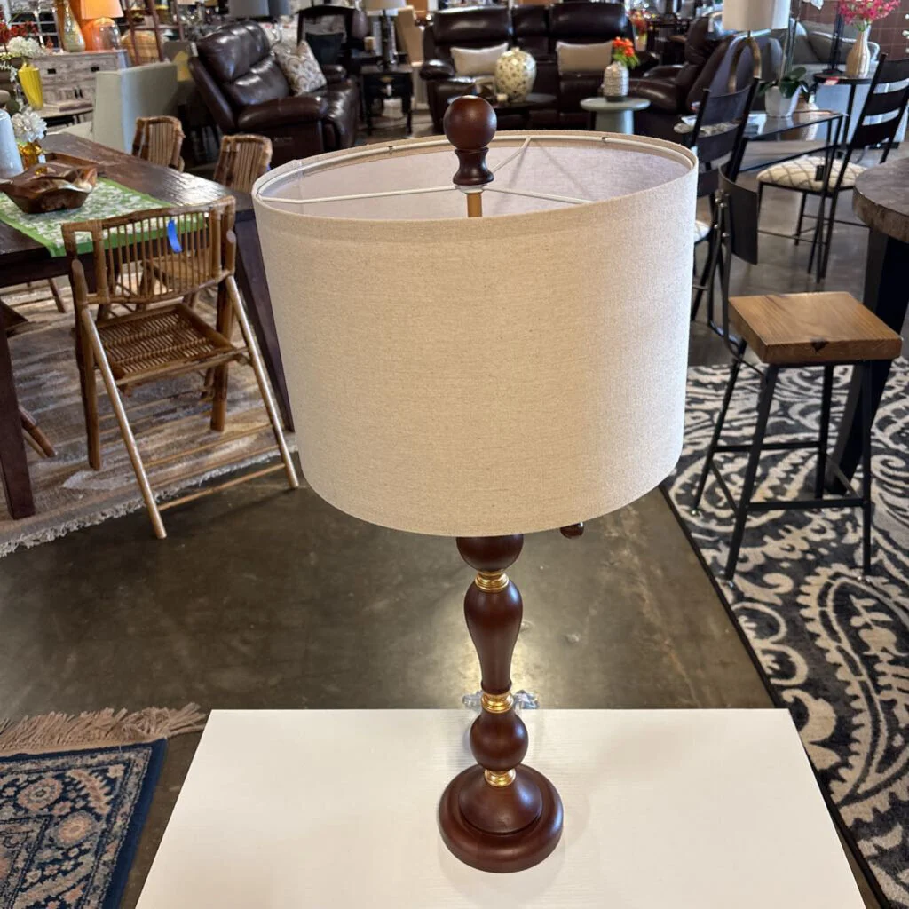 Natural Wood Table Lamp - Image 4
