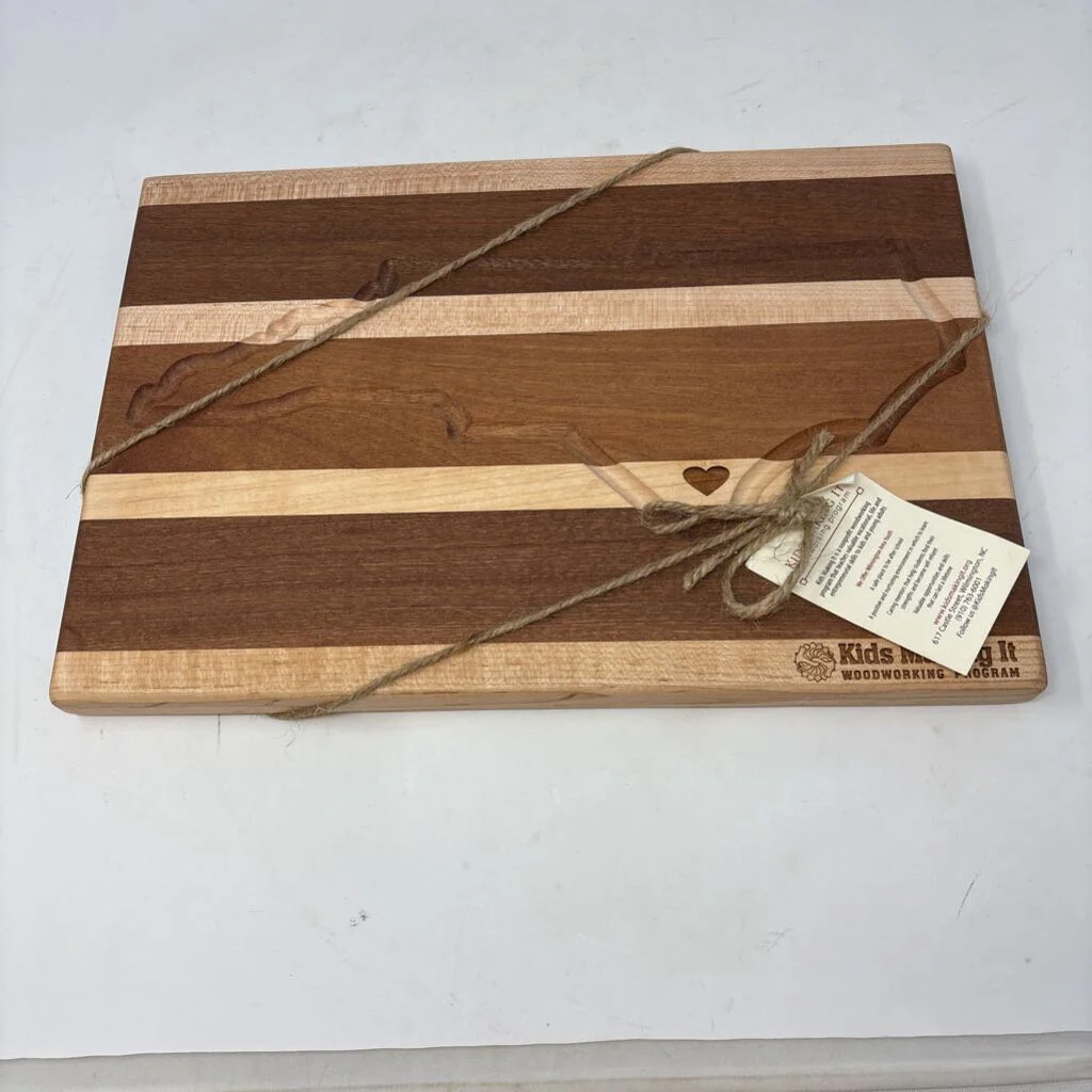 North Carolina Wood Cutting Board Kids Making It