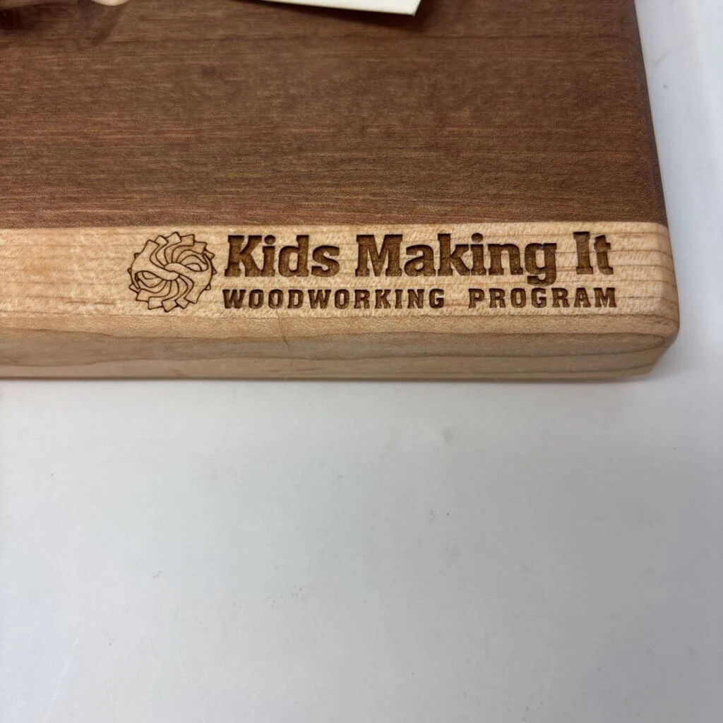 North Carolina Wood Cutting Board Kids Making It - Image 2