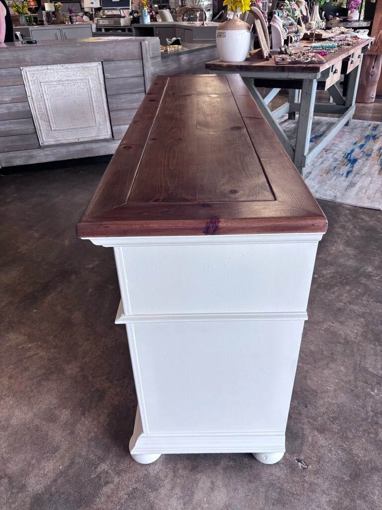 Painted 7 Drawer Dresser 70 X 19 x 34.25 - Image 11