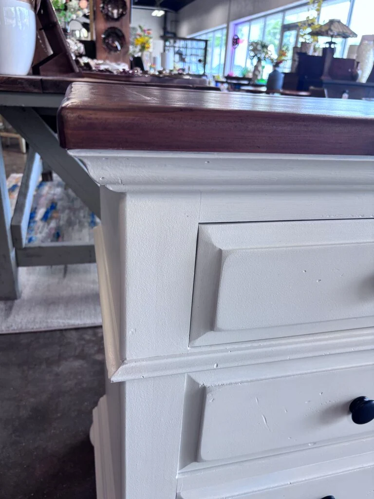 Painted 7 Drawer Dresser 70 X 19 x 34.25 - Image 8