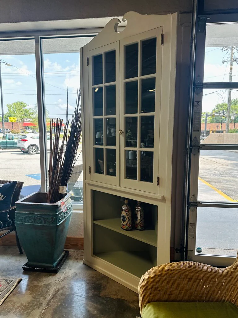 Painted Corner Cabinet