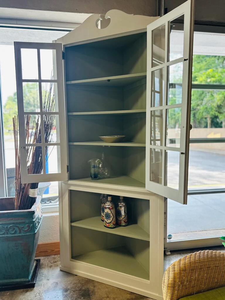 Painted Corner Cabinet - Image 5