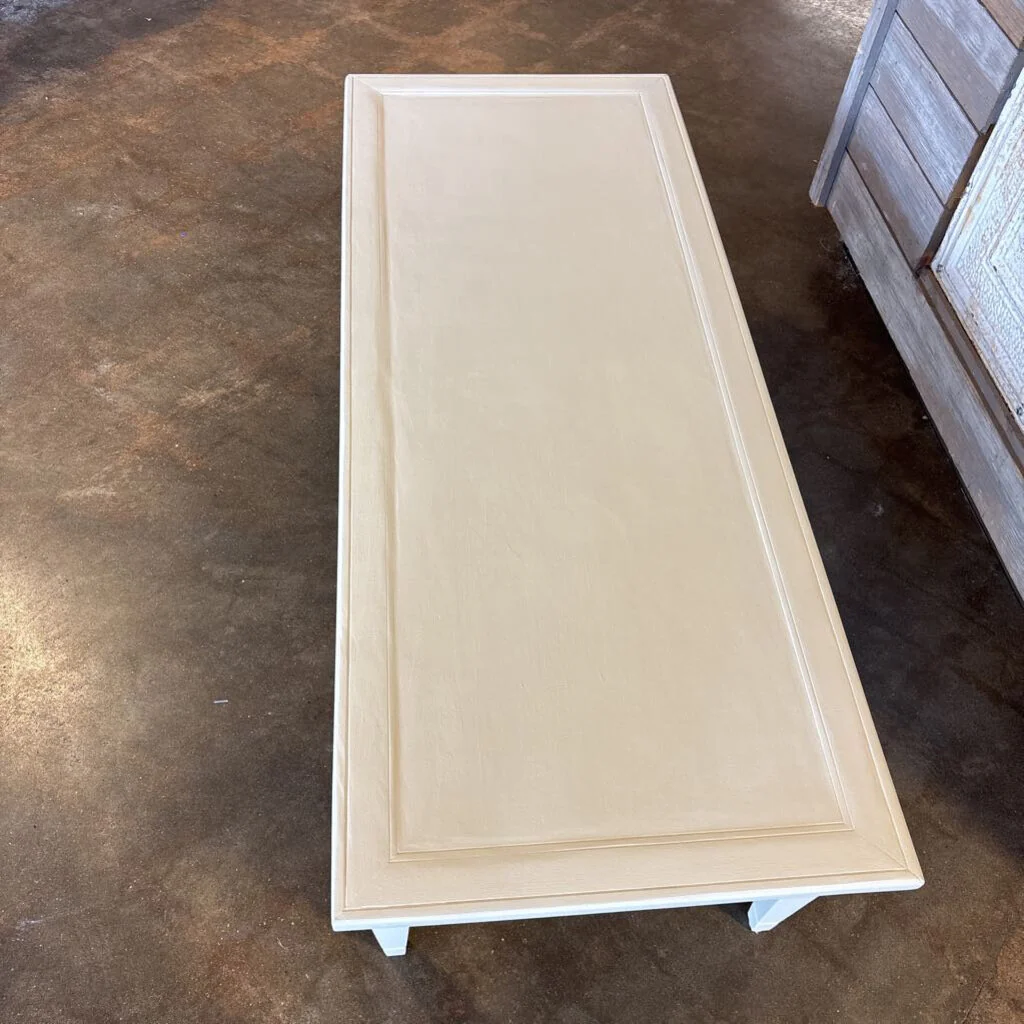 Painted Faux Drawer Coffee Table 50 X 20.25 X 15 - Image 3