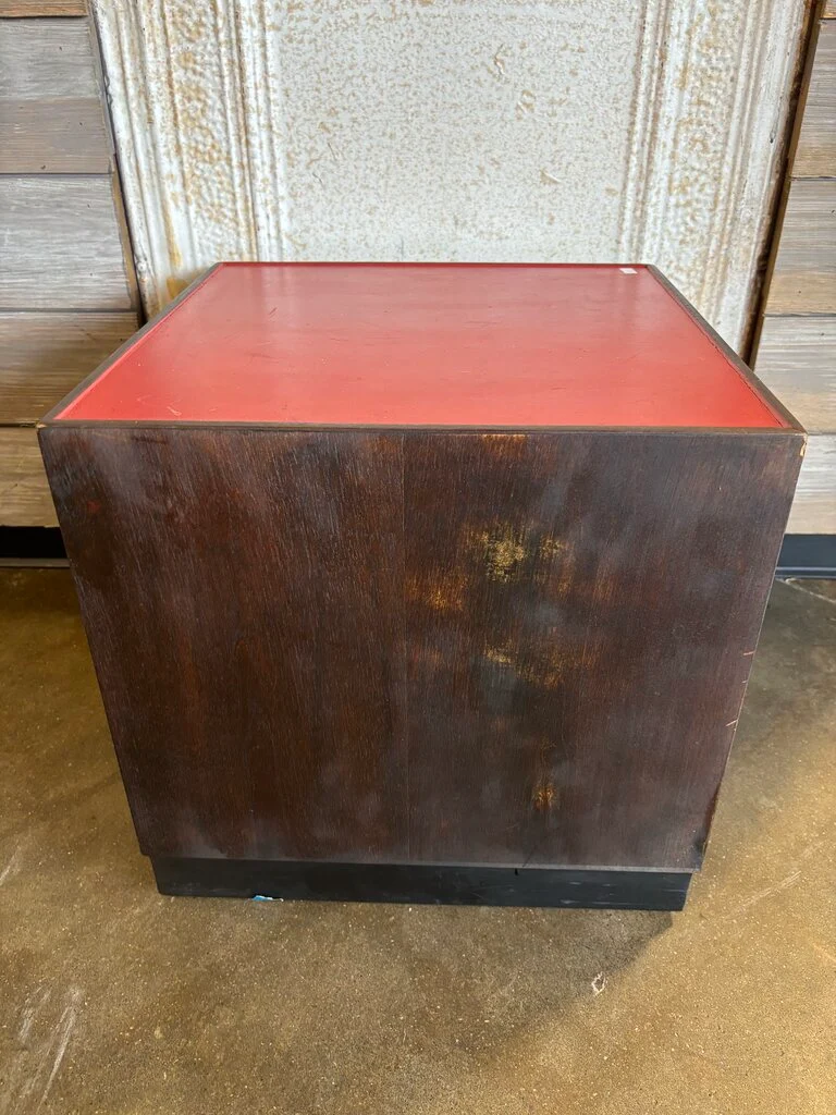 Painted Wood Cube Side Table 16 X 16 X 15.75 - Image 2