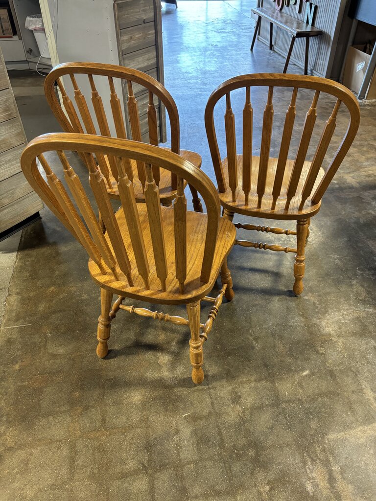 Pedestal Dining Table, 4 Leaves, 6 Chairs - Image 7