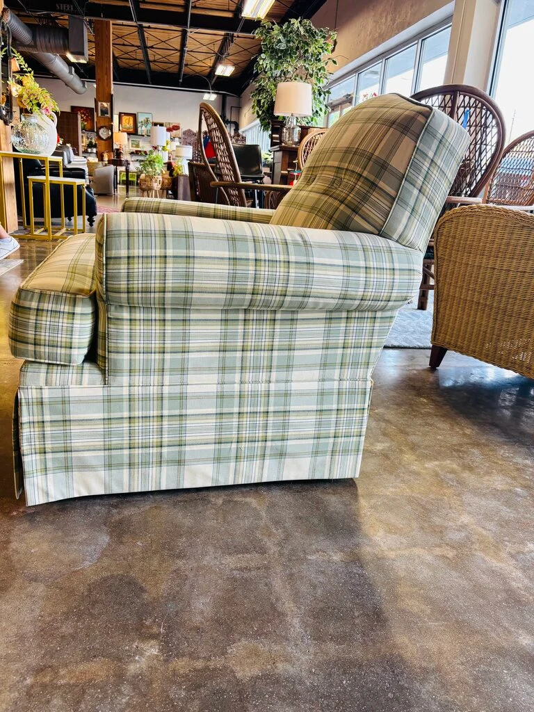 Plaid Arm Chair - Image 3