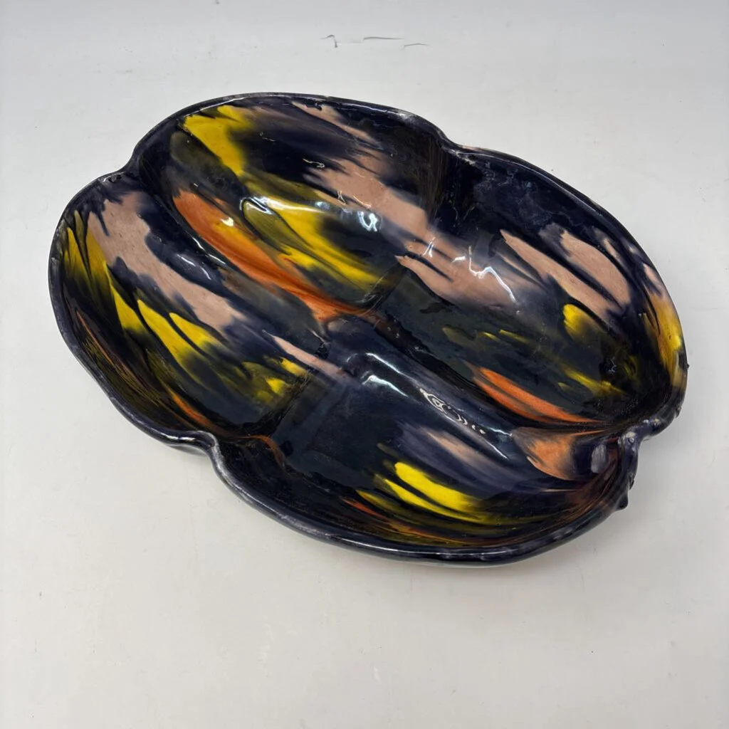 Pottery Dripware Glazed Bowl - Image 2