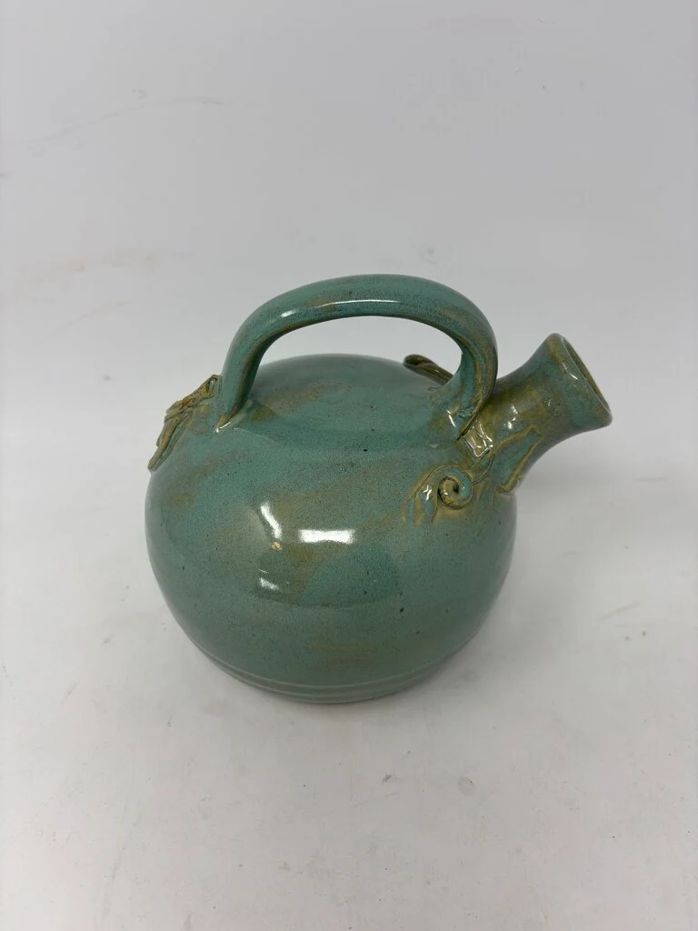 Pottery Signed Teapot - Image 2