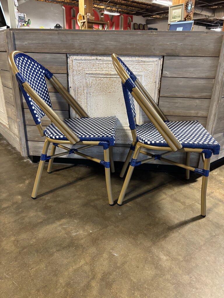 Purple Leaf Bistro Chairs Pair - Image 2