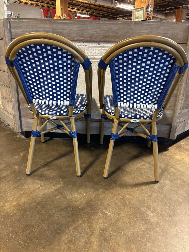 Purple Leaf Bistro Chairs Pair - Image 3