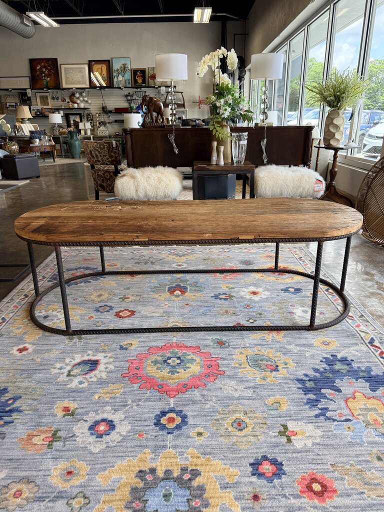 Recycled Wood/Metal Coffee Table 69.5 X 30 X 19.5
