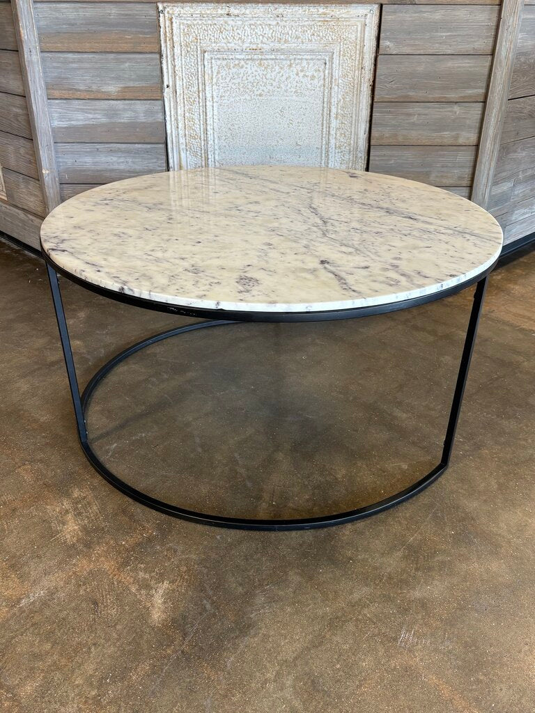 Round Nesting Marble Coffee Tables - Image 6