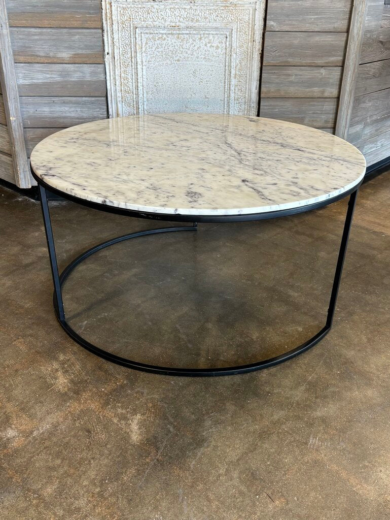 Round Nesting Marble Coffee Tables - Image 7