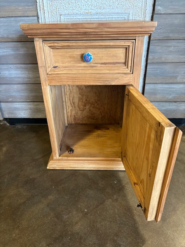 Rustic Wood Nightstand 19 X 16 x 27 - Image 4