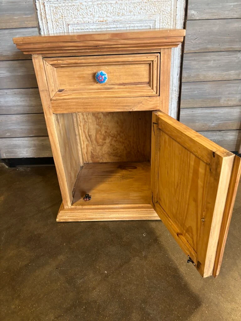 Rustic Wood Nightstand 19 X 16 x 27 - Image 6