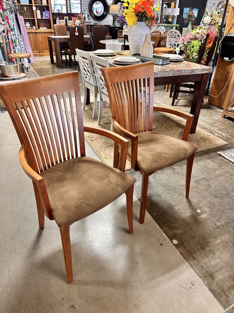 Set 2 Dining Arm Chairs Vermont Woods - Image 5