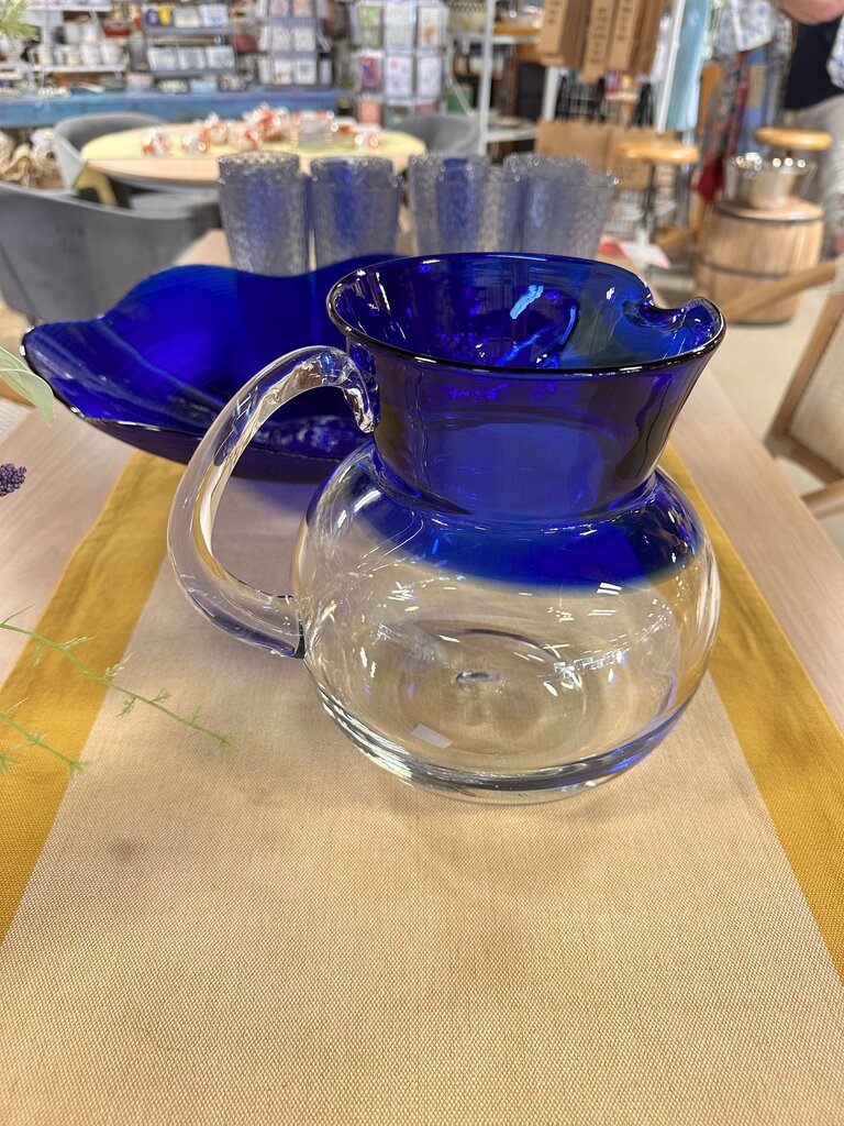 Set 2 Handblown Pitcher & Bowl - Image 3