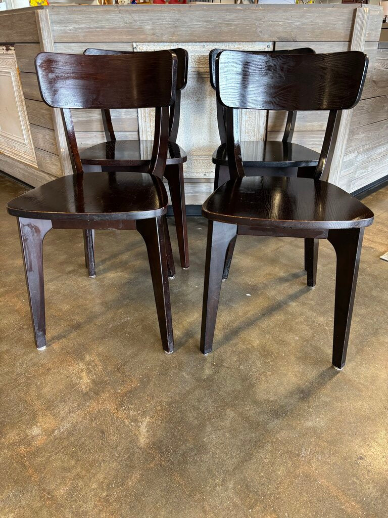 Set 4 Solid Dining Chairs - Image 4