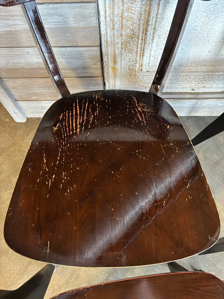 Set 4 Solid Dining Chairs - Image 6
