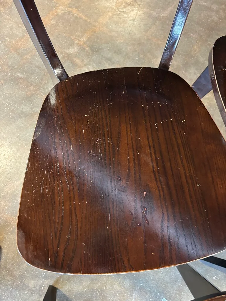 Set 4 Solid Dining Chairs - Image 7