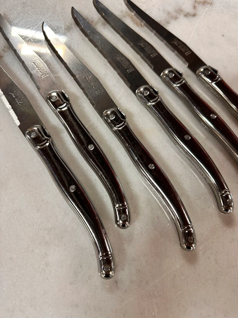 Set 6 Jean Dubost Laguiole Steak Knives - Image 3