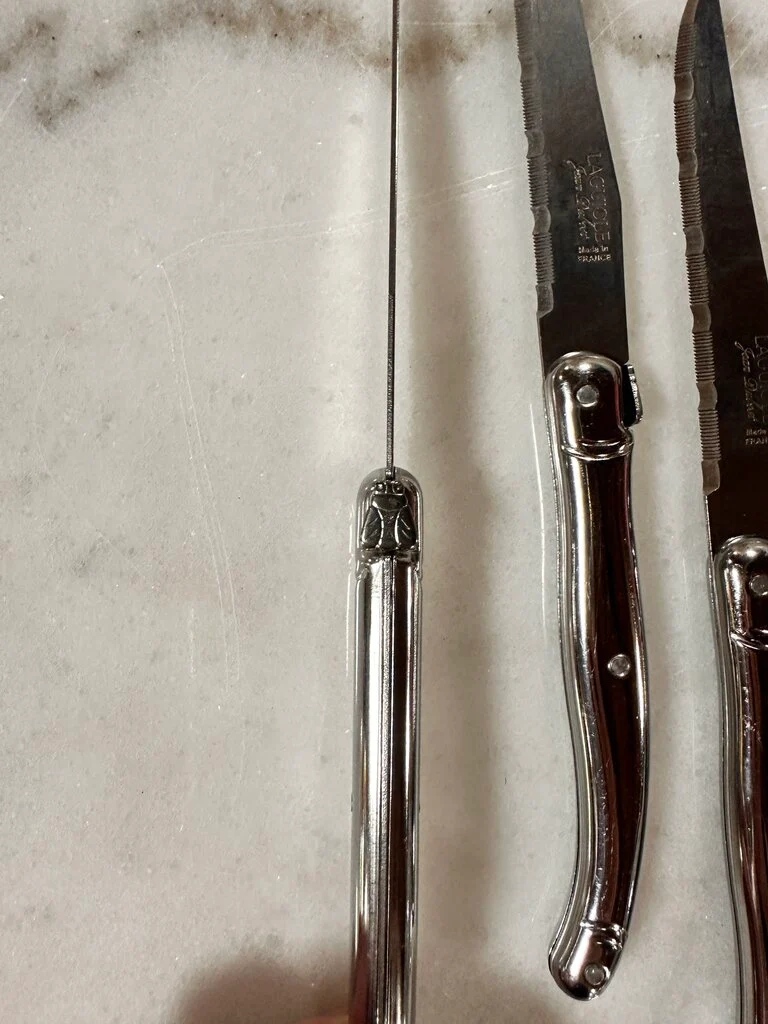Set 6 Jean Dubost Laguiole Steak Knives - Image 4