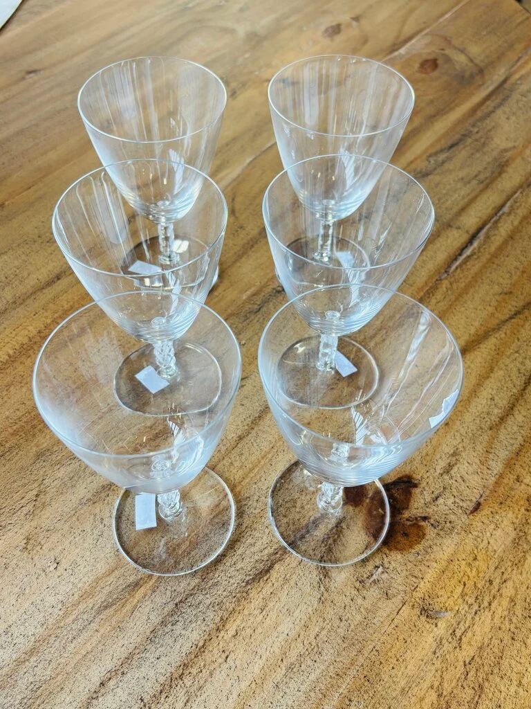 Set 6 Lalique Paris Braided In Box Wine Glasses - Image 3