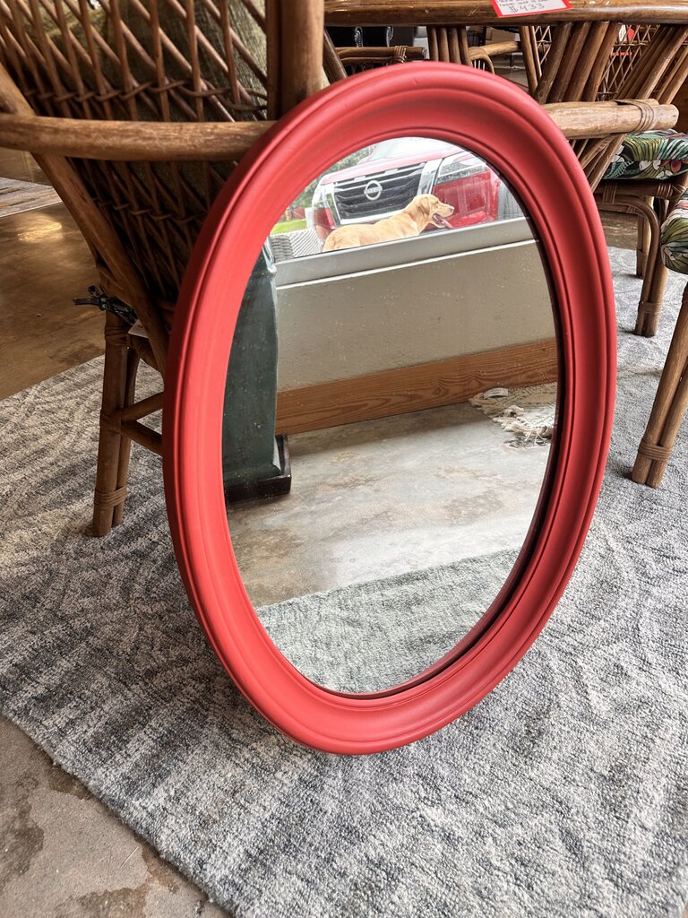 Solid Wood Frame MCM Mirror - Image 2
