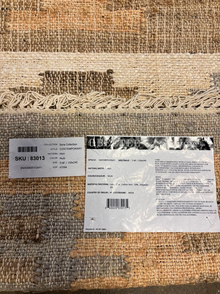 Sona Hizri Multi Rug 5 X 8 - Image 5