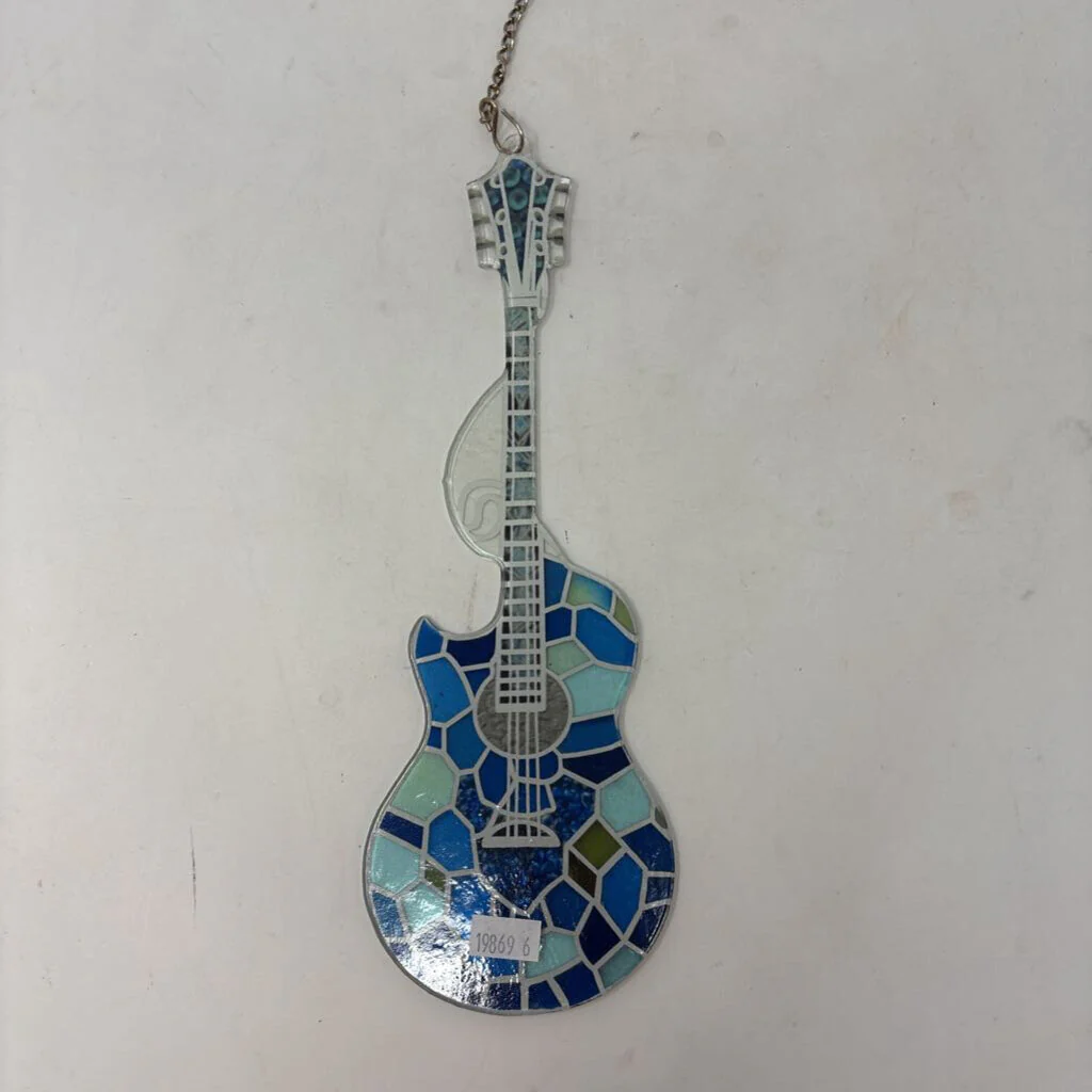 Stained Glass Guitar Window Hanging - Image 3