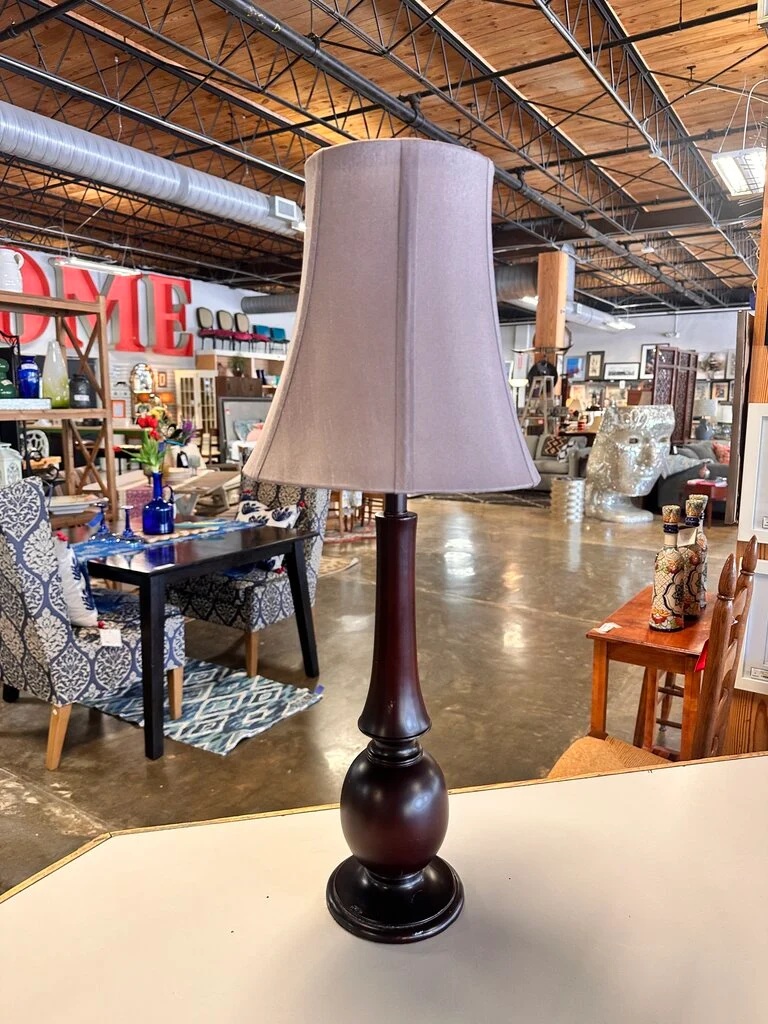 Table Lamp & Silk Shade