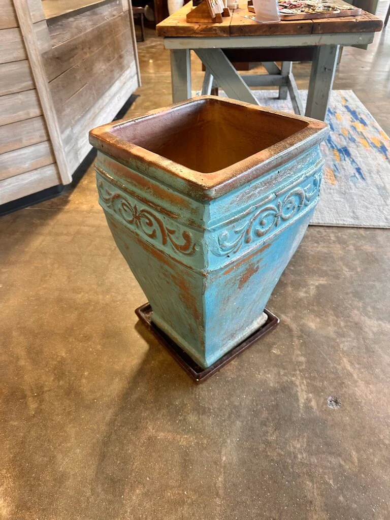 Terra Cotta Glaze XL Pot 18 x 18 x 29H - Image 3