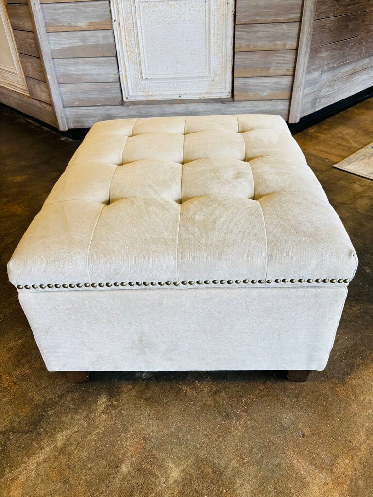 Tufted Upholstered Ottoman - Image 6