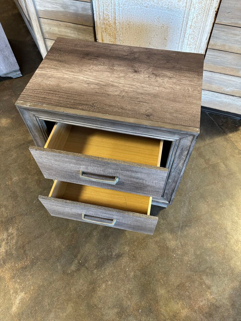 Two Drawer Nightstand 23.5 X 16 X 24 - Image 5
