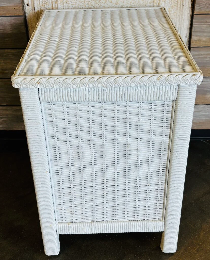Two Drawer Wicker Nightstand 23.5 X 17.5 X 24 - Image 3