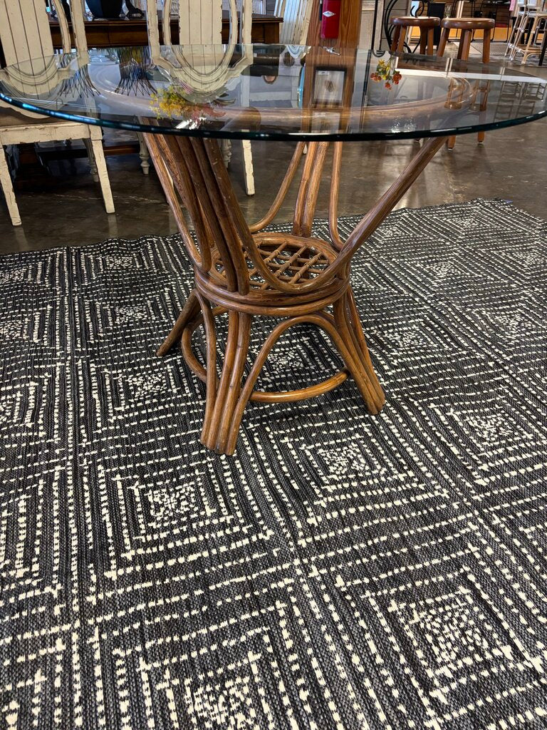 Vintage Bamboo Patio Table and 4 Chairs - Image 4