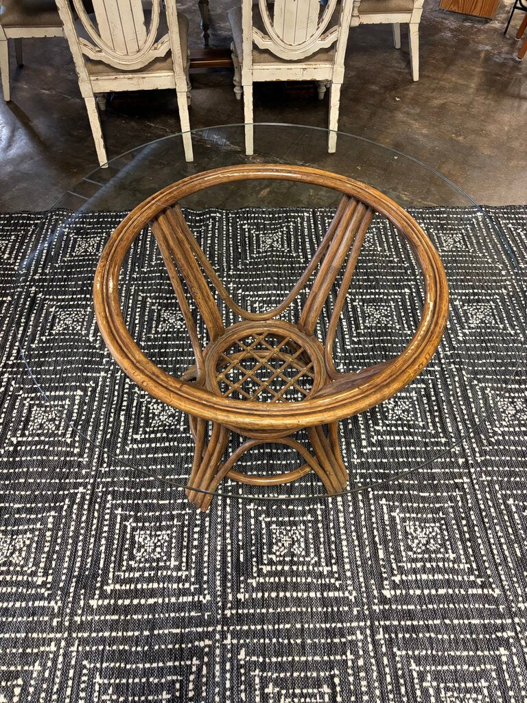 Vintage Bamboo Patio Table and 4 Chairs - Image 5