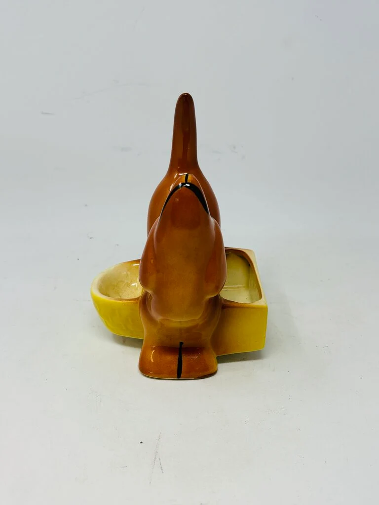 Vintage Dachshund Ceramic Caddy Planter - Image 2