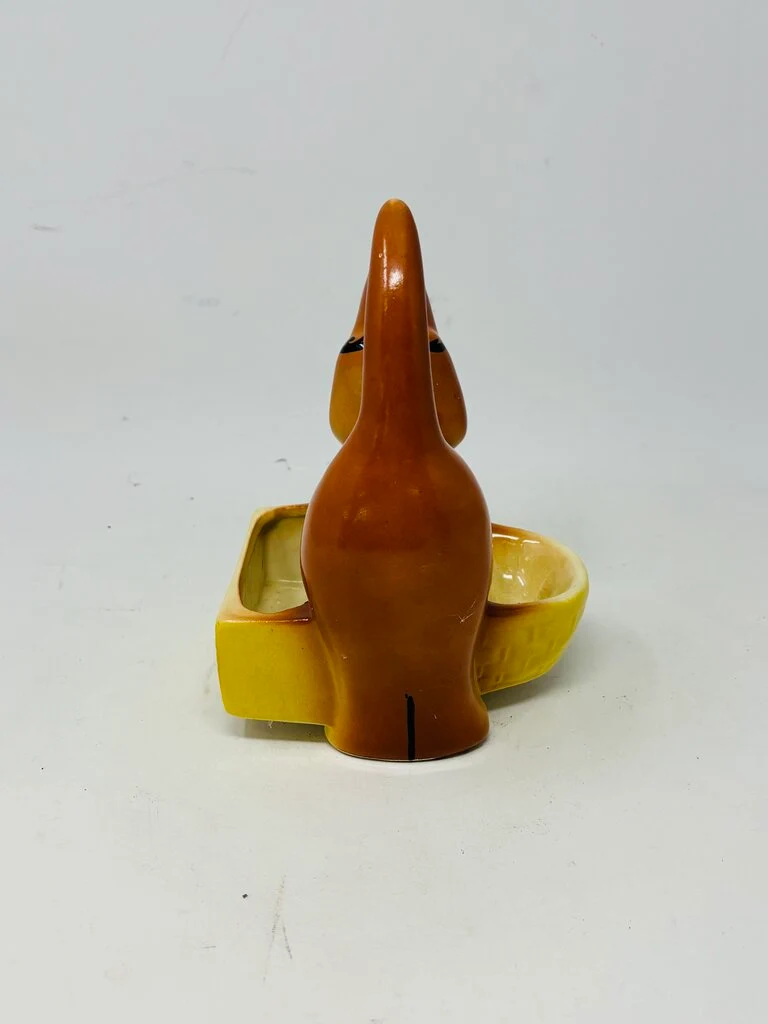 Vintage Dachshund Ceramic Caddy Planter - Image 3