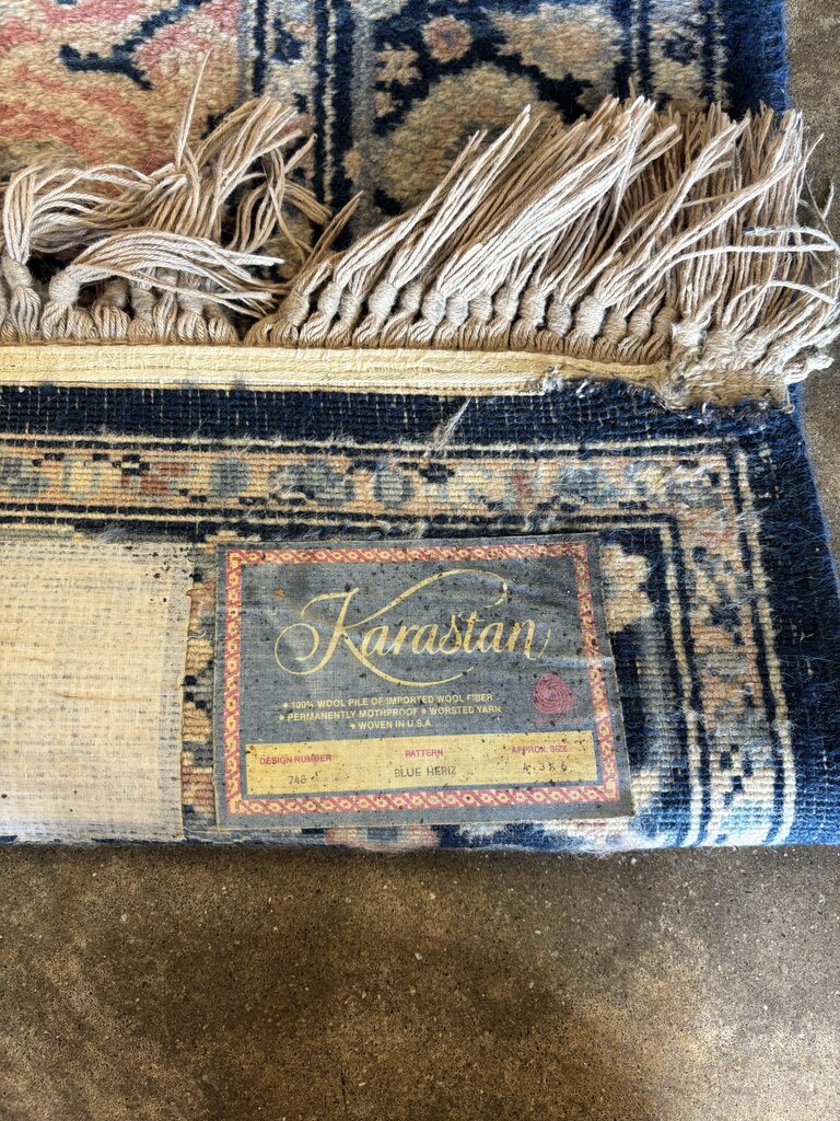 Vintage Machine Made Wool Area Rug 52 X 73 - Image 3