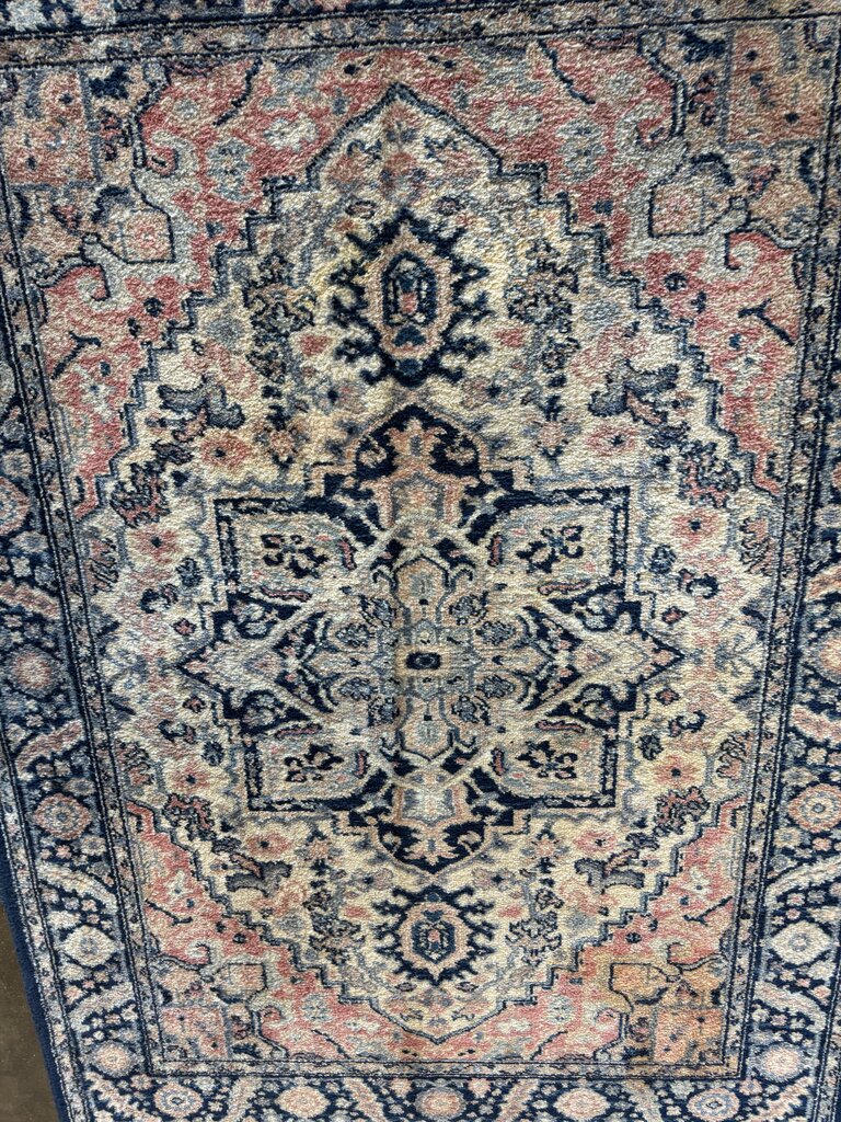 Vintage Machine Made Wool Area Rug 52 X 73 - Image 7