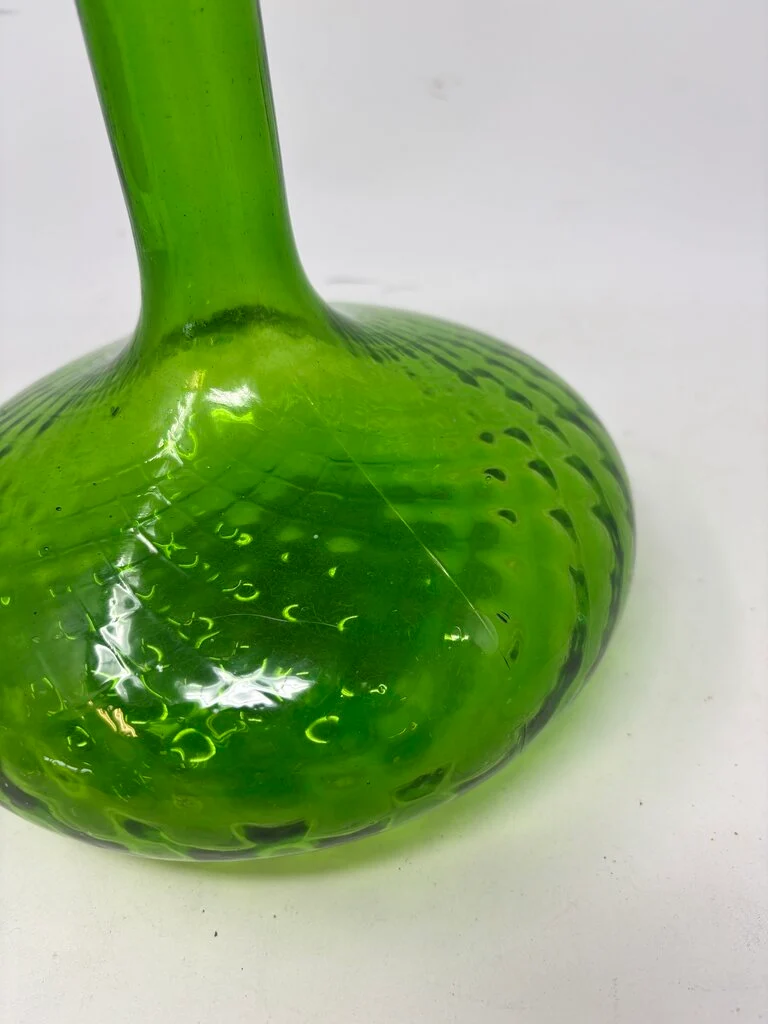 Vintage MCM "Genie" Diamond Swirl Glass Decanter - Image 4