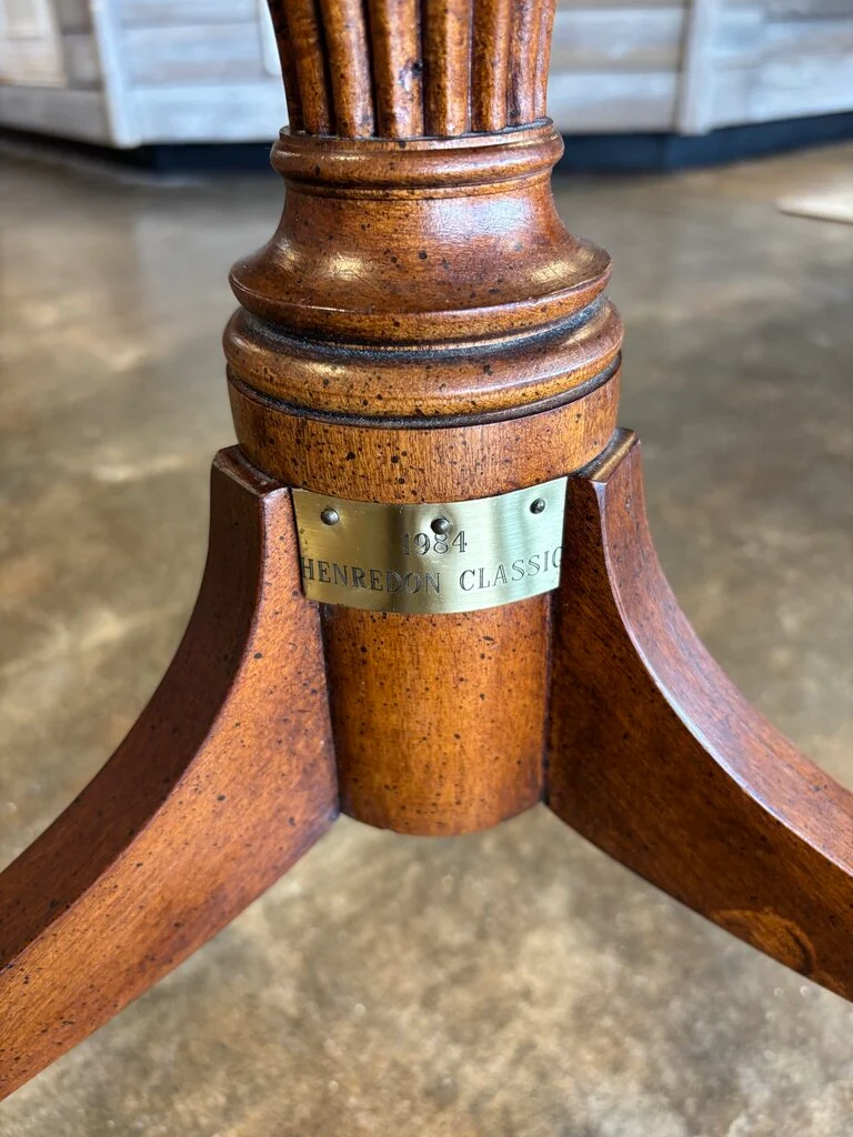 Vintage Octagonal Tripod Side Table - Image 5