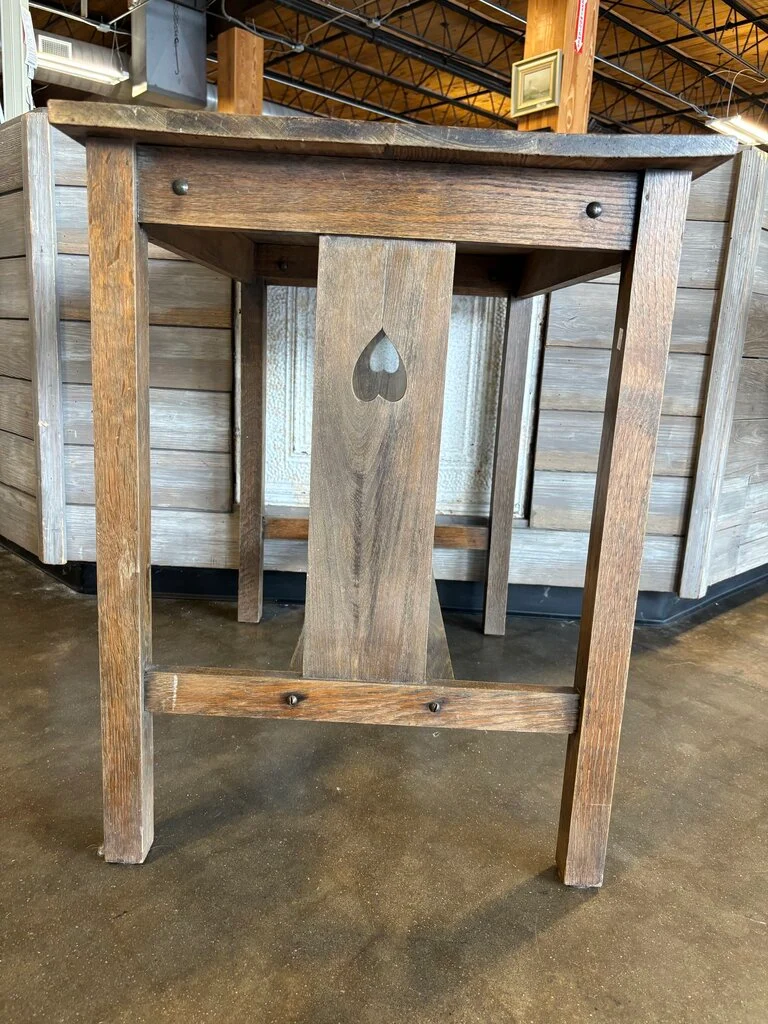 Vintage Shaker Heart Table, Rocker, Chair 3 PC - Image 4