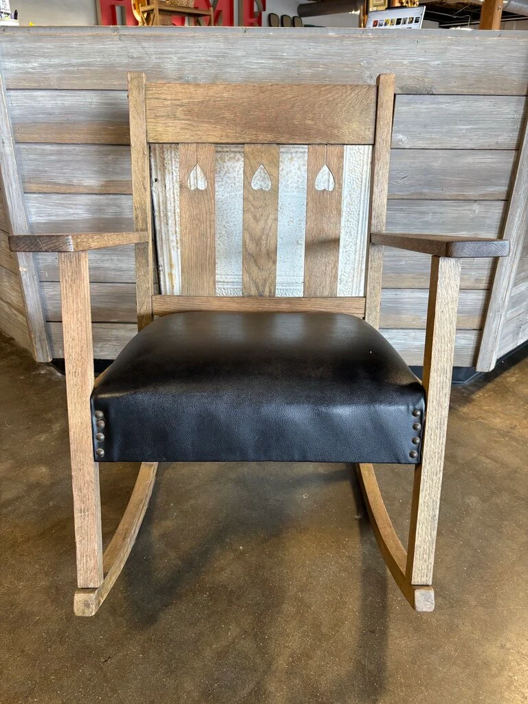 Vintage Shaker Heart Table, Rocker, Chair 3 PC - Image 7