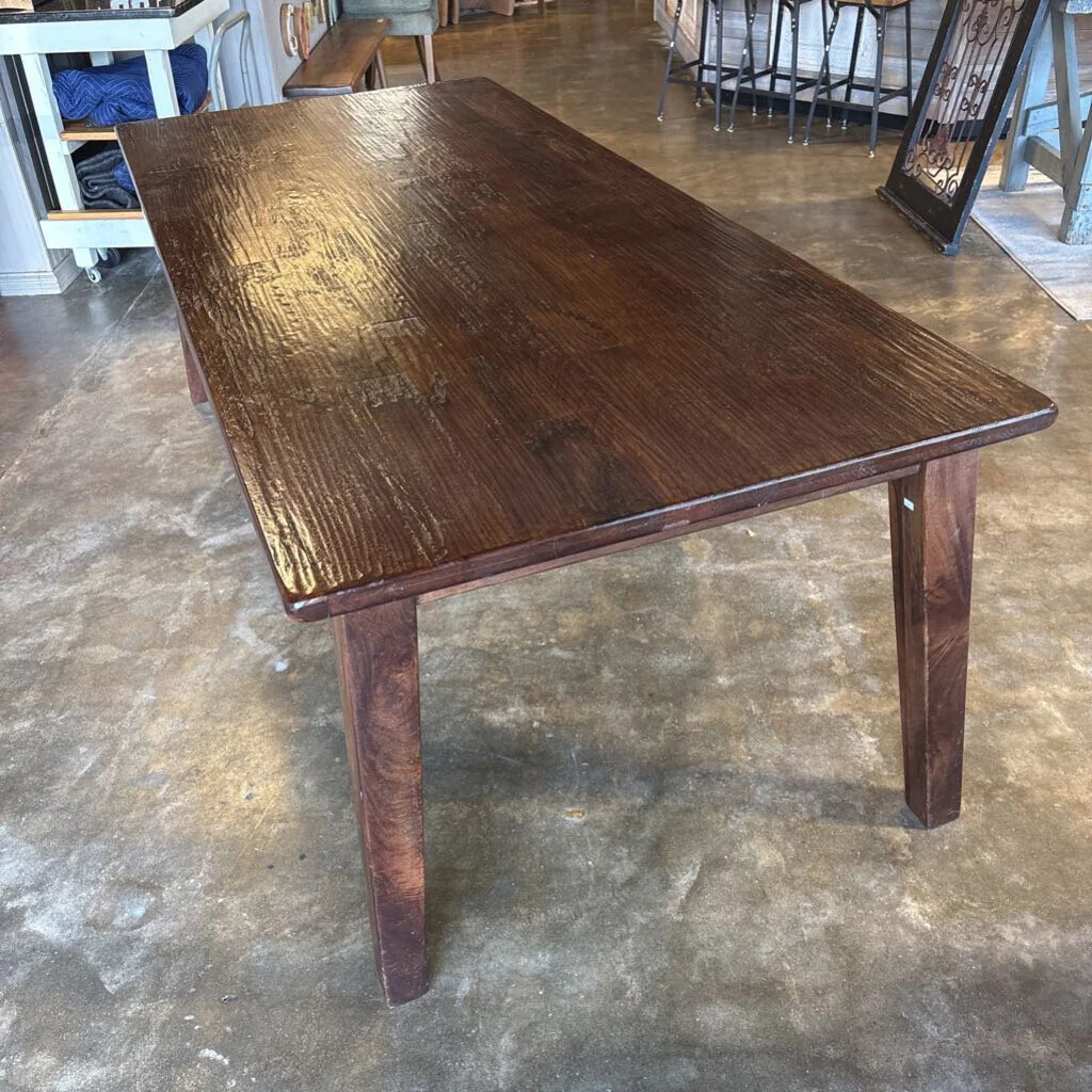 Wood Dining Table 87 X 39.75 X 30 - Image 4