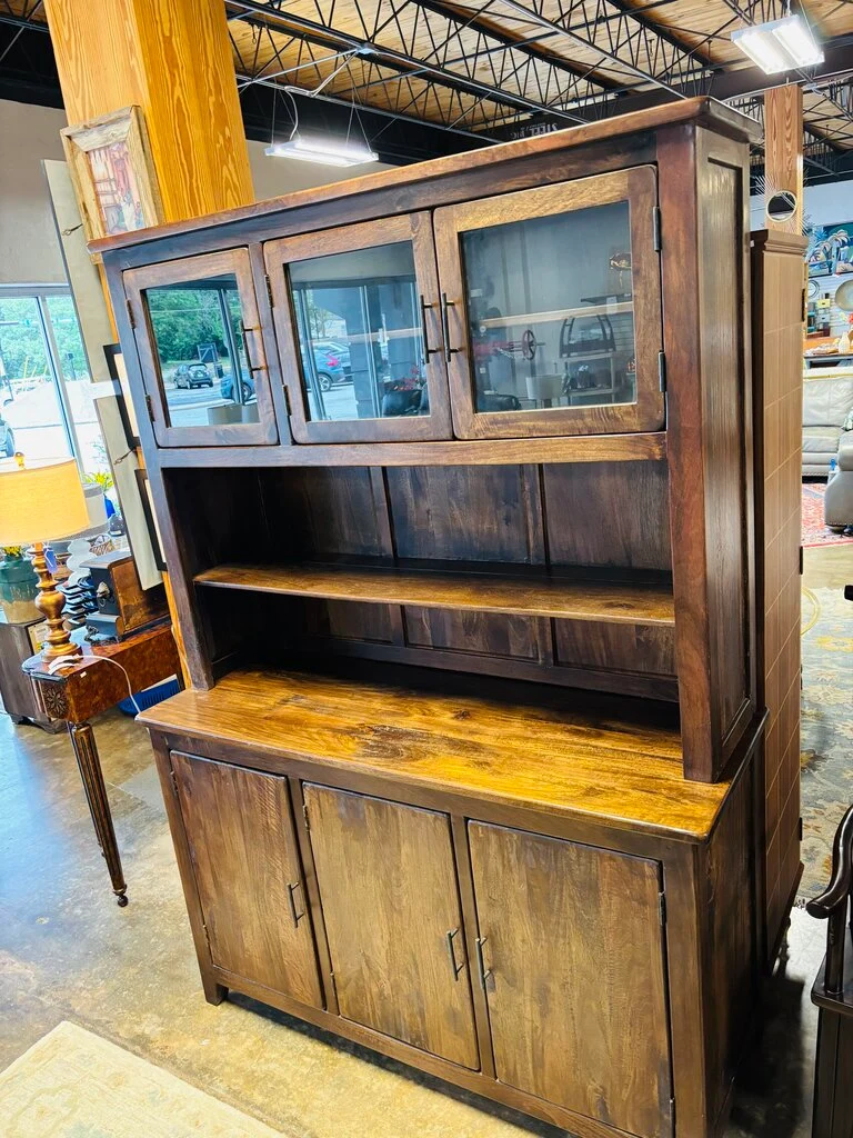 Wood Farmhouse Hutch 2 PC 59.5 X 22.5 X 83.5 - Image 3