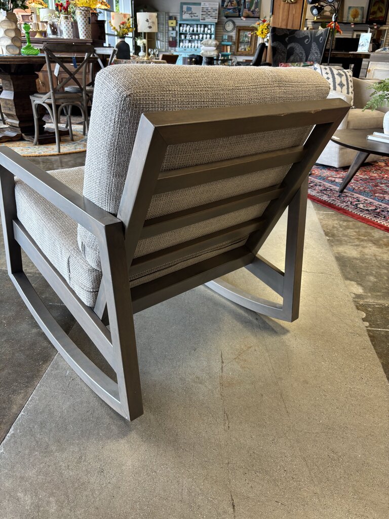 Wood Frame Rocking Chair - Image 6