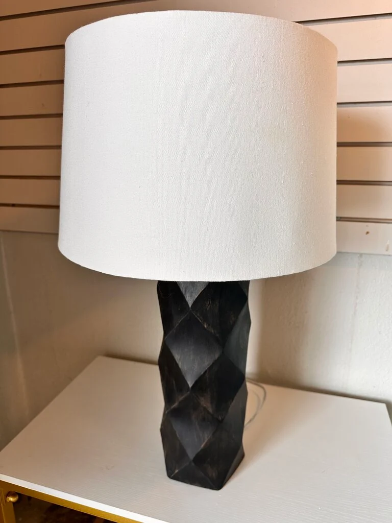 Wood Geometric Table Lamp - Image 2